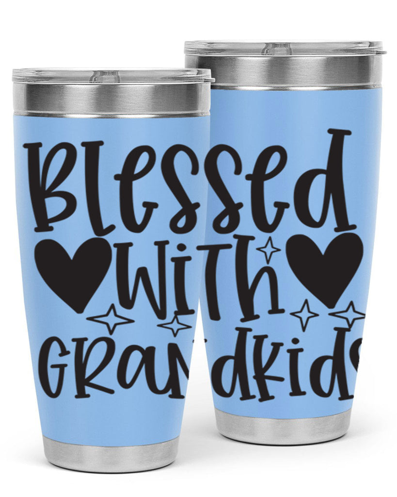 blessed with grandkids 415#- mom- Tumbler