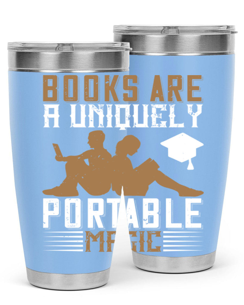 books are a uniquely portable magic 74#- reading- Tumbler