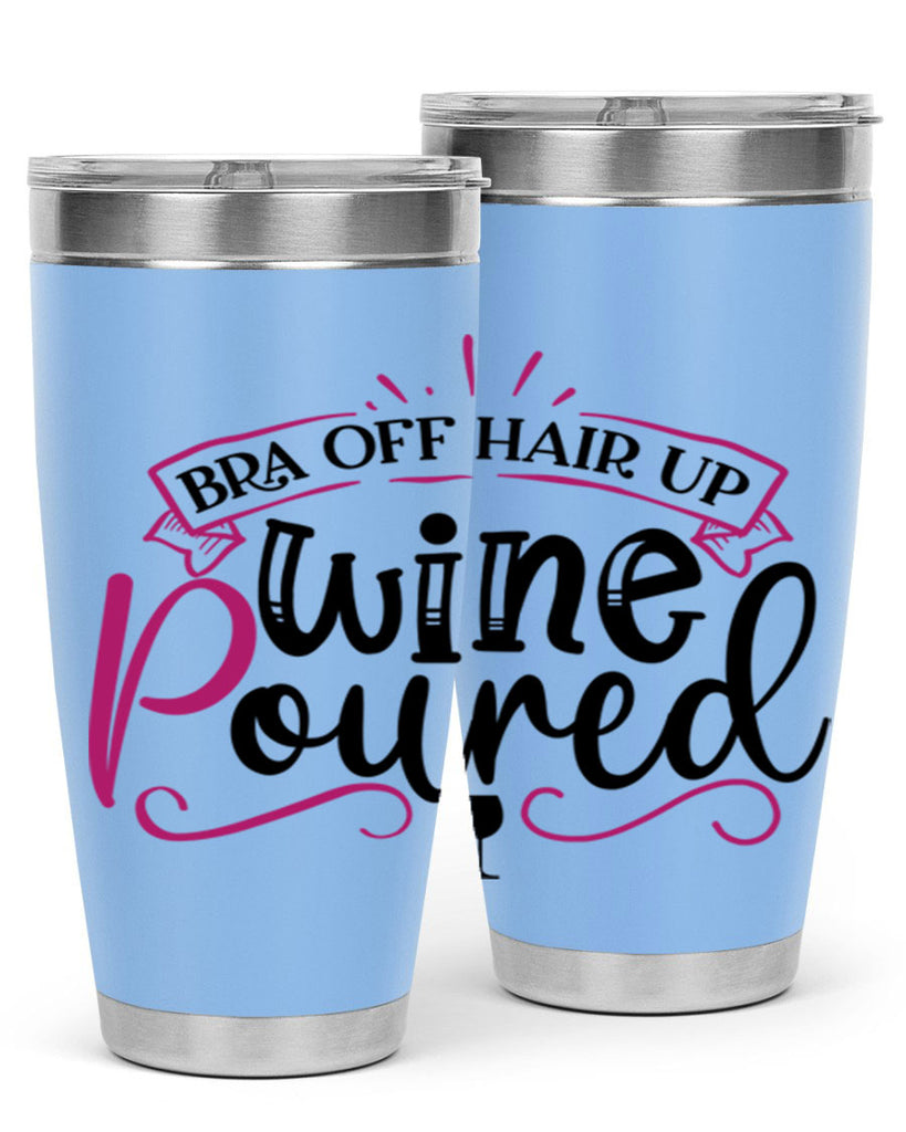 bra off hair up wine poured 206#- wine- Tumbler