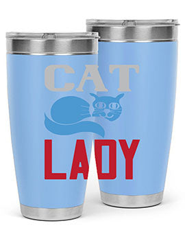 cat lady Style 31#- cat- Tumbler
