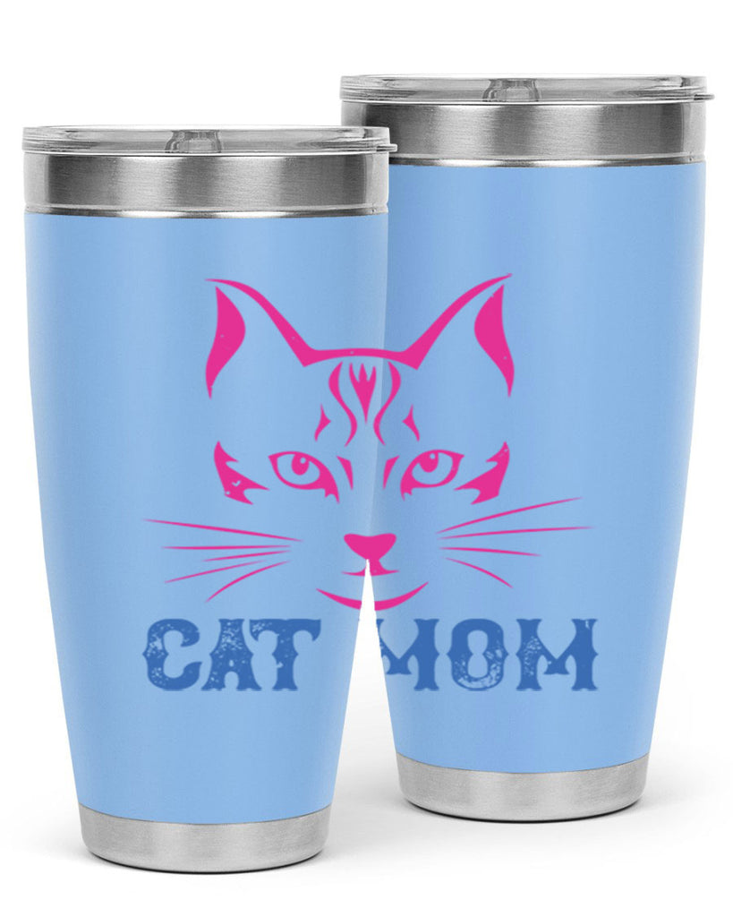 cat mom 195#- mom- Tumbler