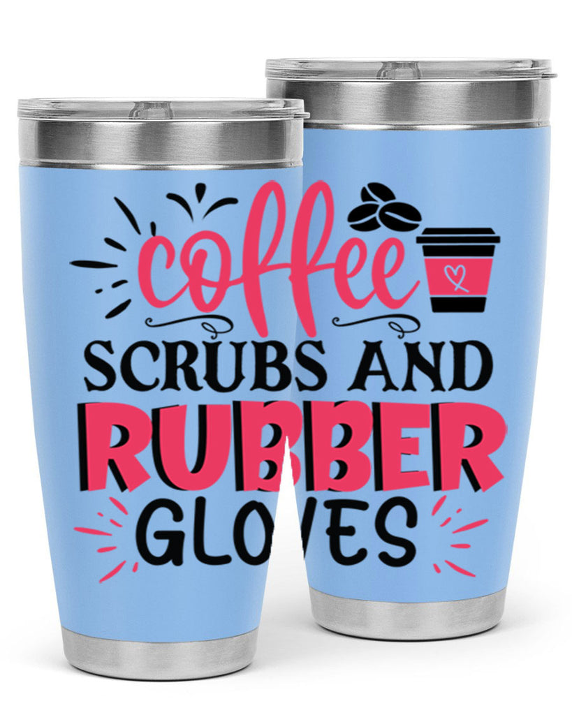 coffee scrubs and rubber gloves Style 393#- nurse- tumbler