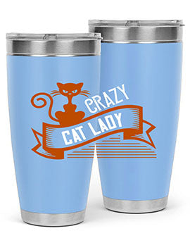 crazy cat lady Style 43#- cat- Tumbler