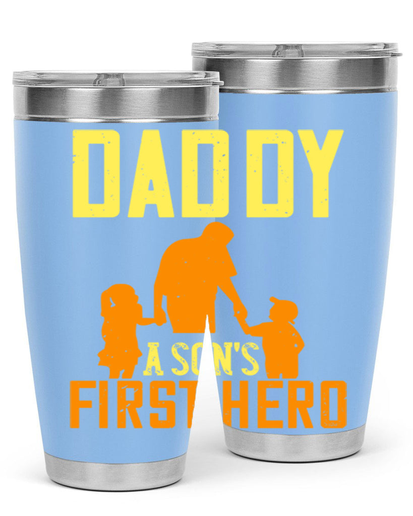 daddy a sons first hero 249#- fathers day- Tumbler