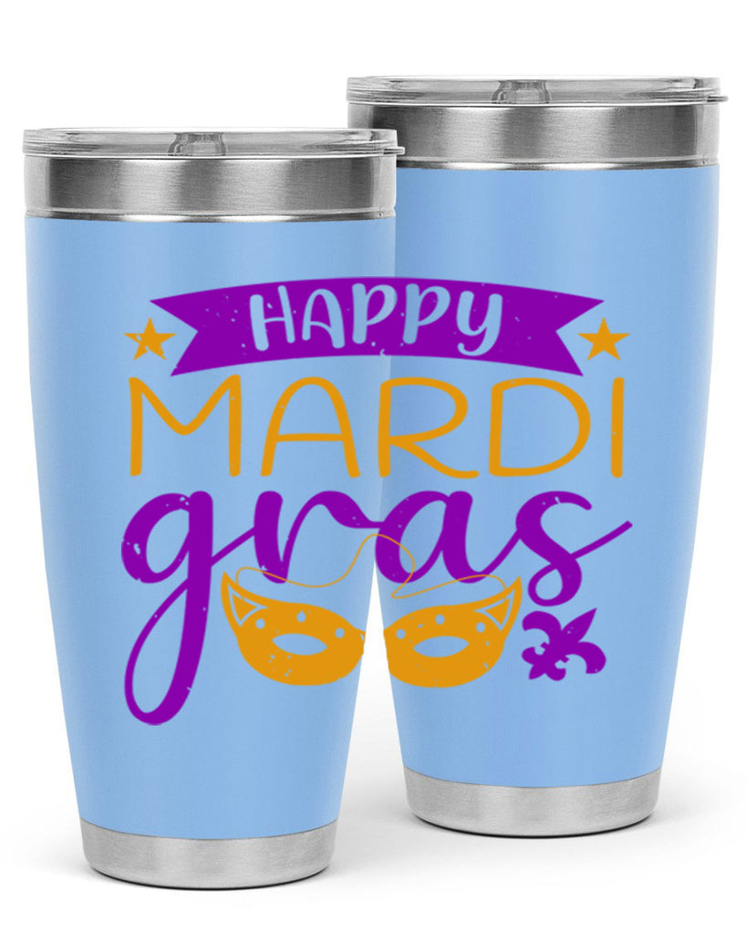 happy mardi gras 70#- mardi gras- Tumbler