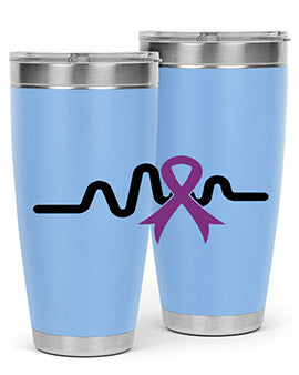 heartbeat with alzheimers cancer 155#- alzheimers- Tumbler