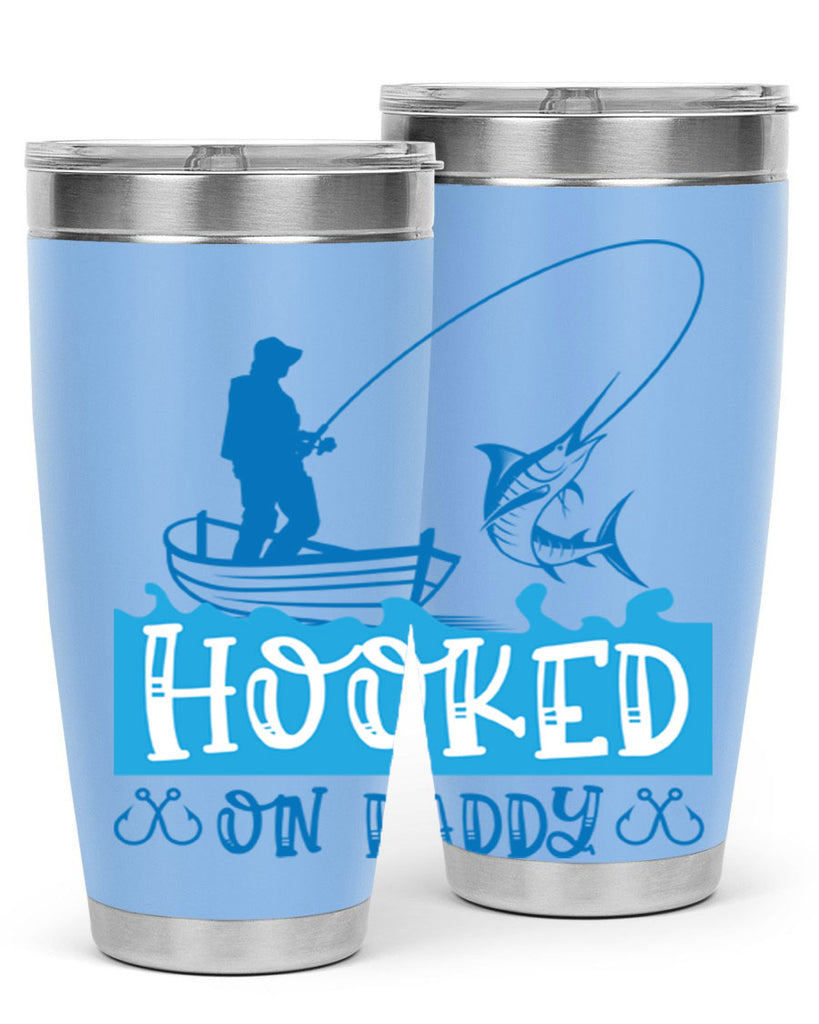 hooked on daddy 218#- fishing- Tumbler