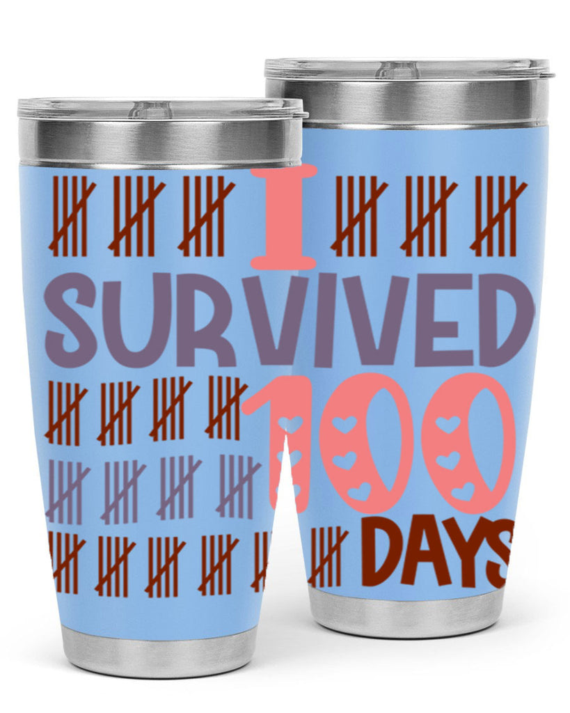 i survived 100 days 13#- 100 days of school- Tumbler