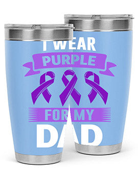 i wear purple for my 187#- alzheimers- Tumbler