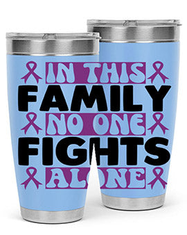 in this family no one fights alone 188#- alzheimers- Tumbler