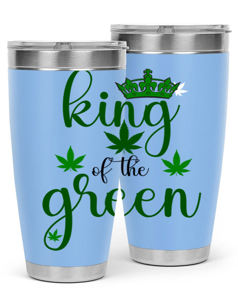 king of the green 177#- marijuana- Tumbler