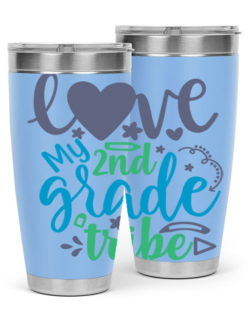 love my 2nd grade tribe 9#- second grade- Tumbler