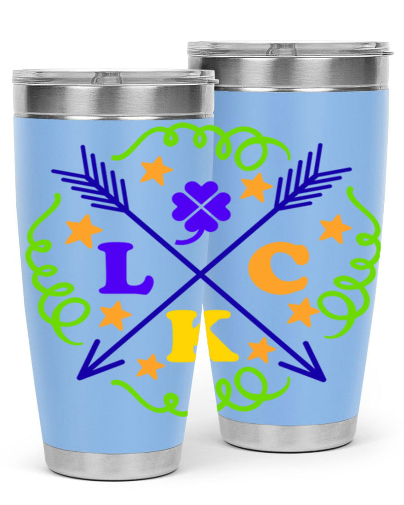 luck 16#- mardi gras- Tumbler