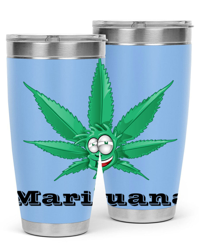 marijuana happy face 199#- marijuana- Tumbler