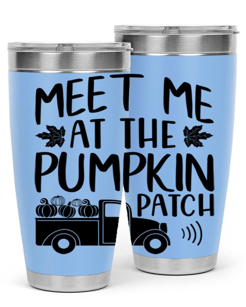 meet me at the pumpkin patch 423#- fall- Tumbler