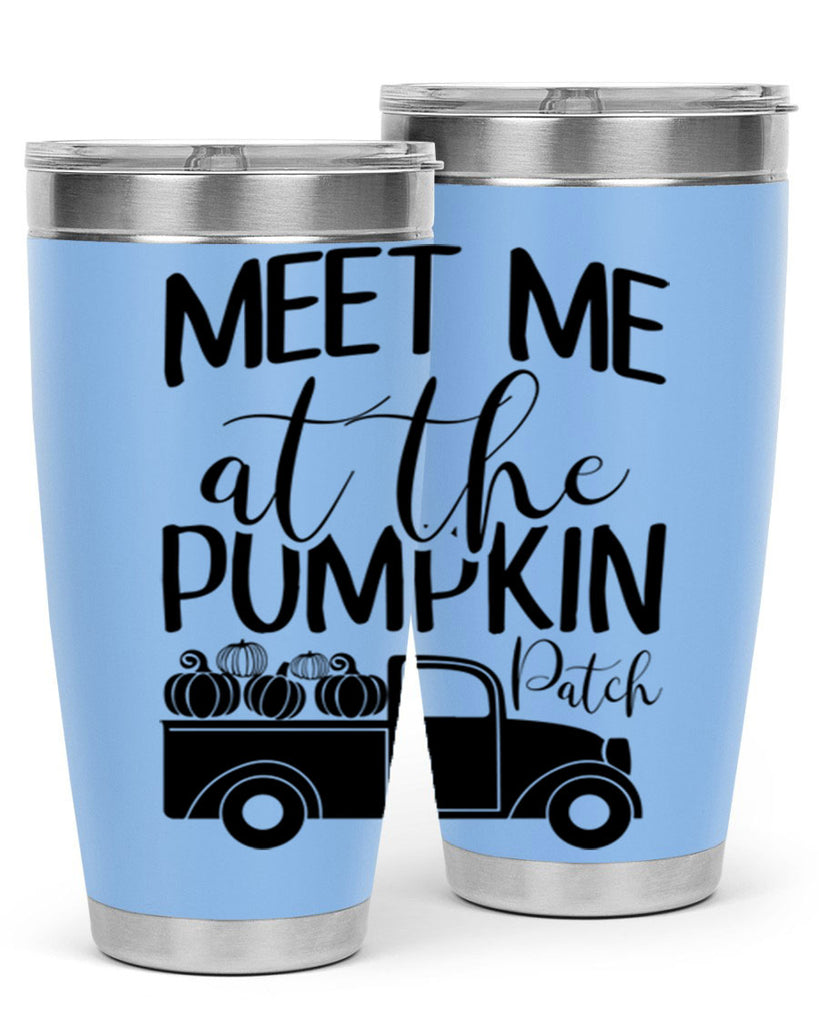 meet me at the pumpkin patch 424#- fall- Tumbler