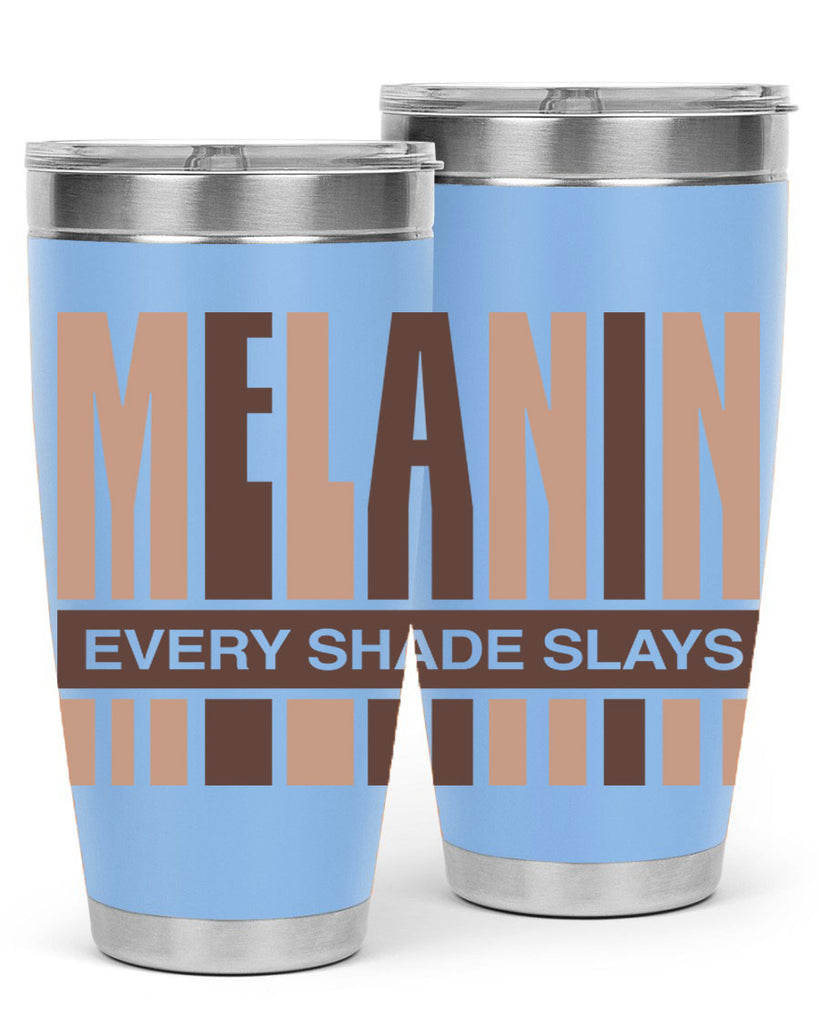 melanin every shade slays 90#- black words phrases- Cotton Tank