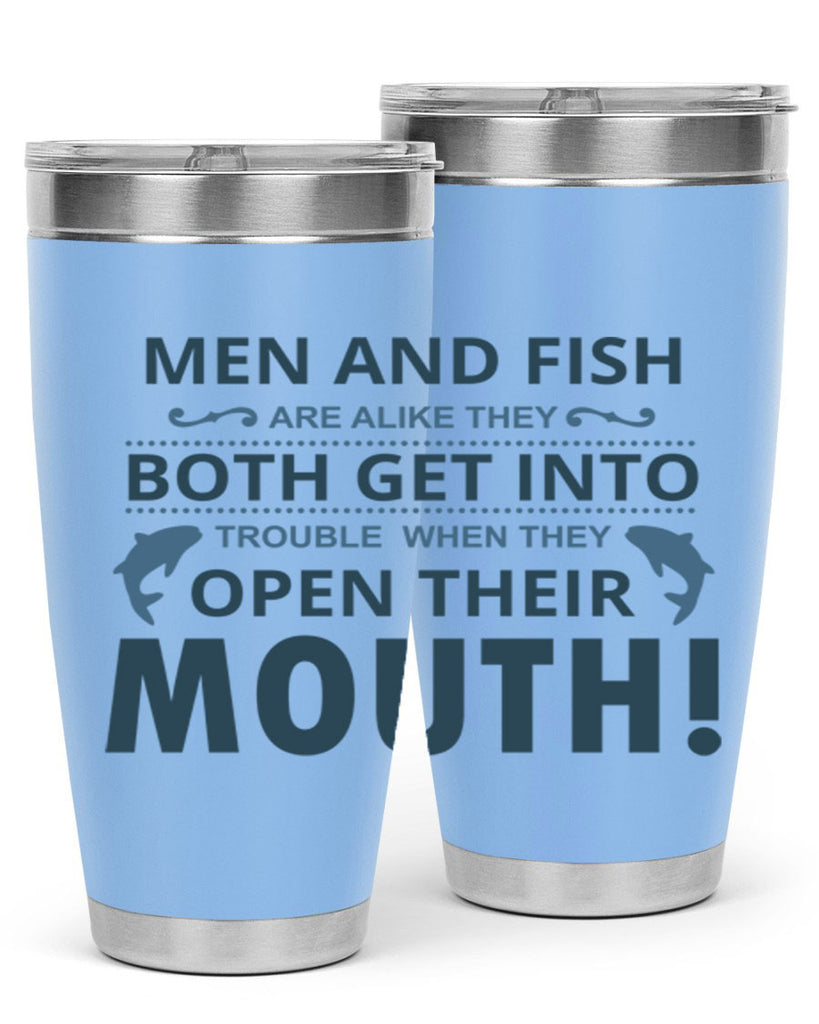 men fish 52#- fishing- Tumbler