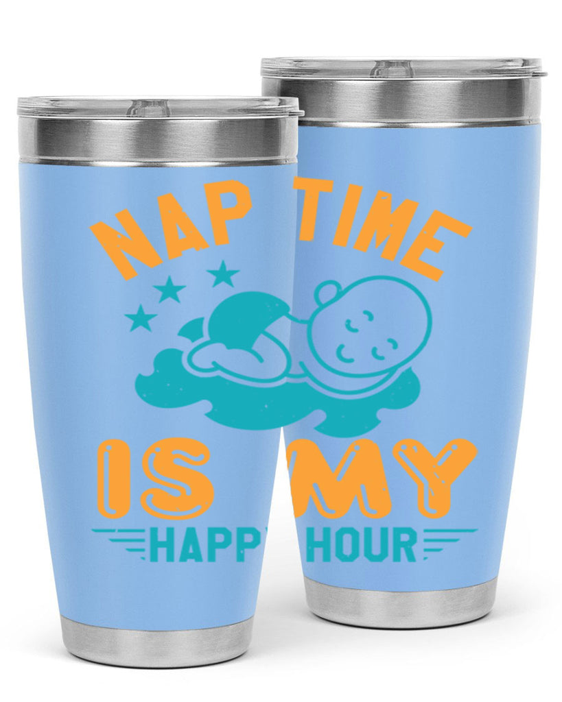 nap time is my happy hour Style 27#- baby shower- tumbler