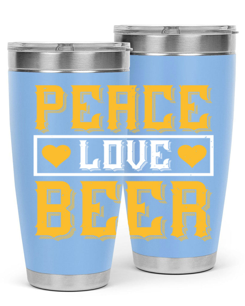 peace love beer 53#- beer- Tumbler