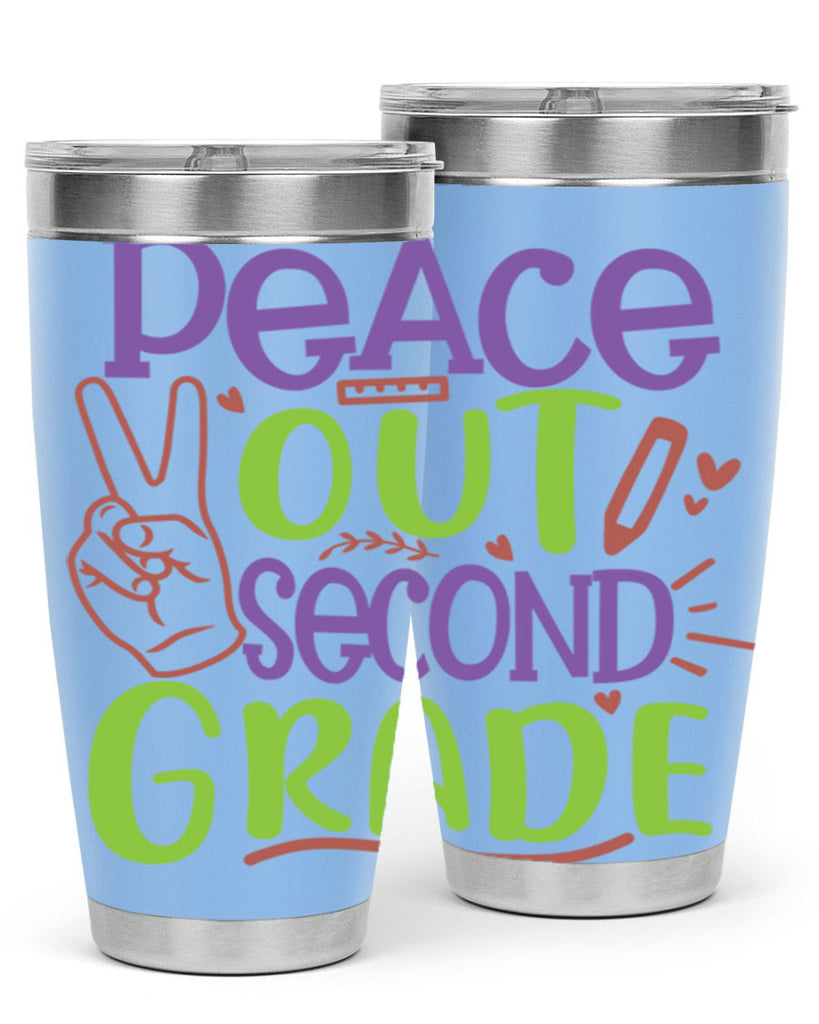 peace out 2nd grade 1#- second grade- Tumbler