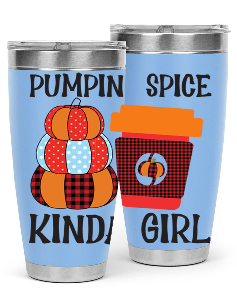 pumpkin spice kinda girl 551#- fall- Tumbler