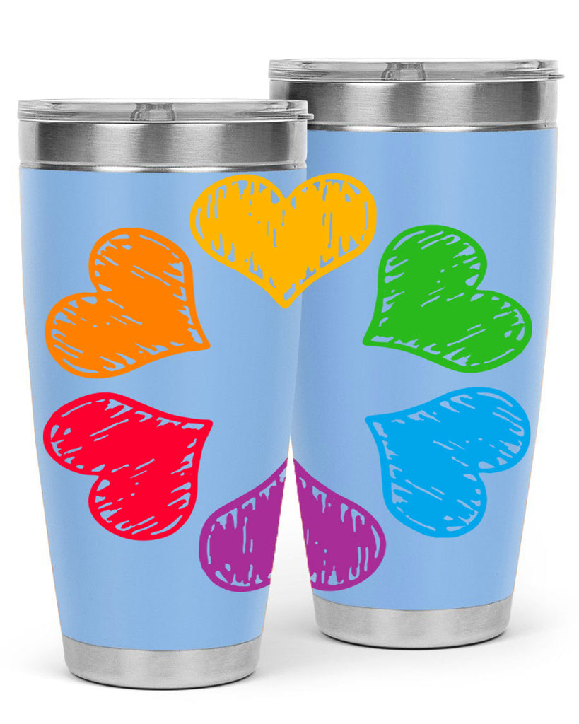 rainbow circle of hearts pride lgbt 32#- lgbt- Tumbler