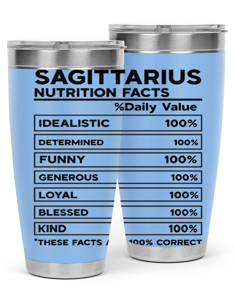 sagittarius Nutrition Facts 400#- zodiac- Tumbler