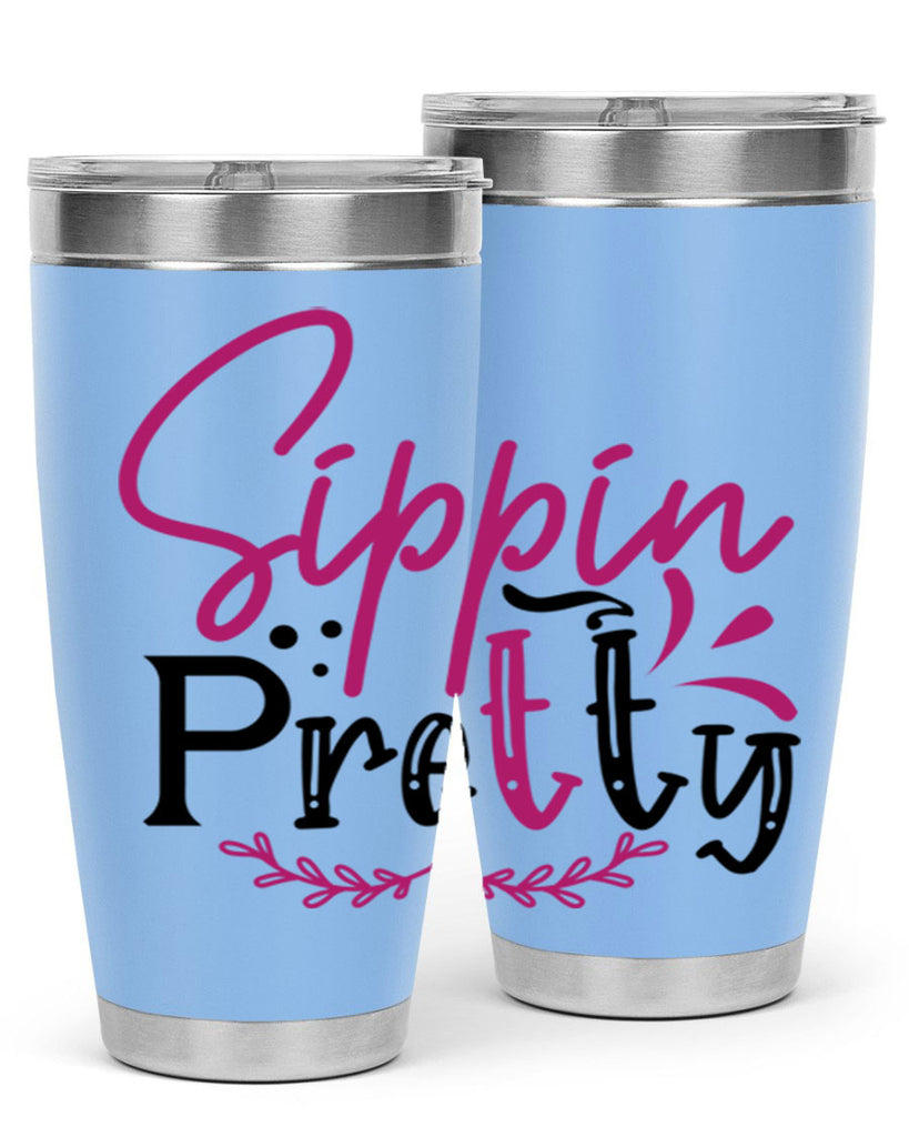 sippin pretty 161#- wine- Tumbler