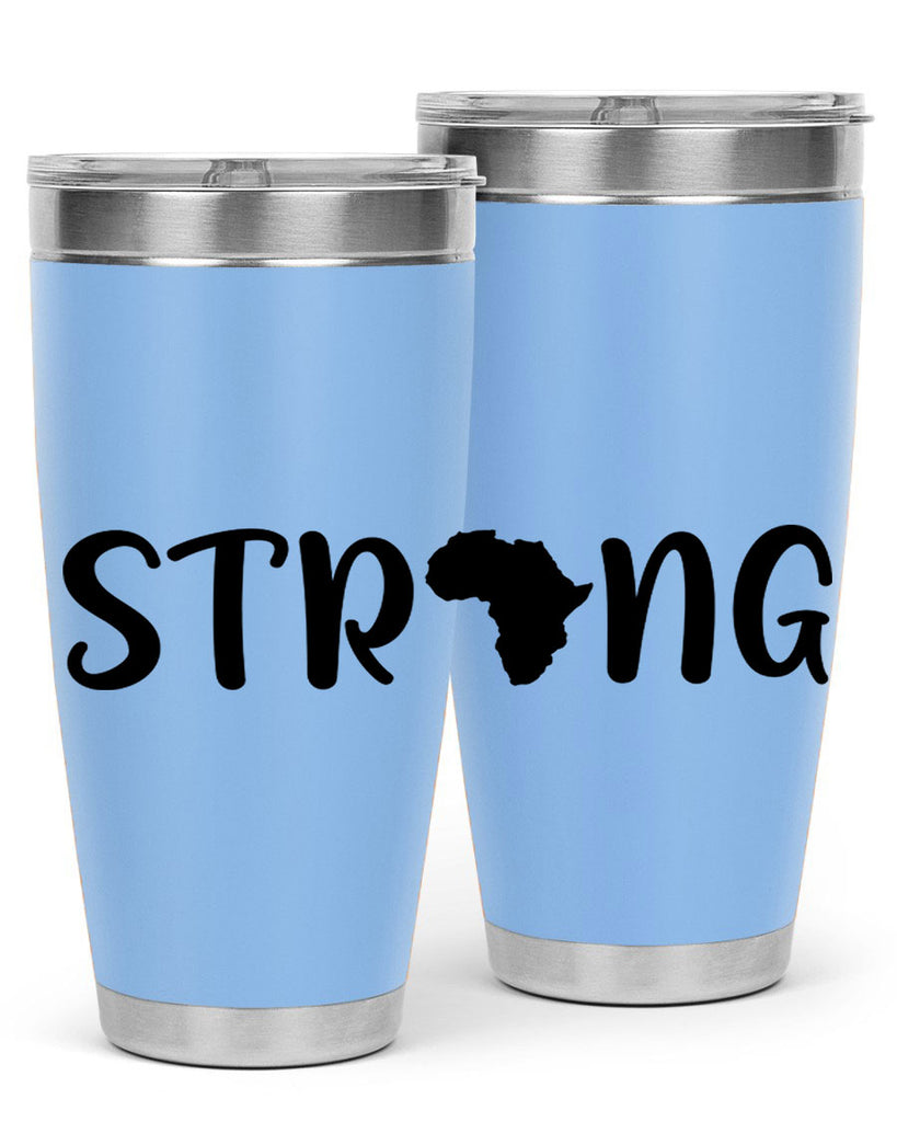 strong africa svg 24#- black words phrases- Cotton Tank