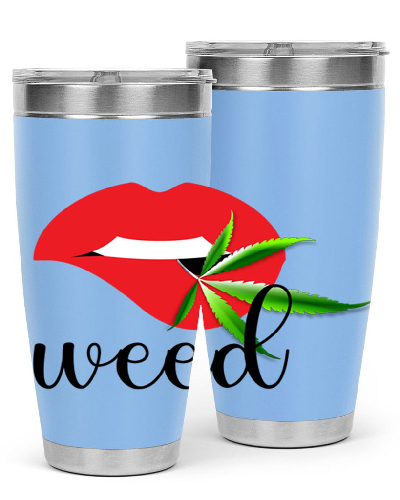 weed lips 297#- marijuana- Tumbler