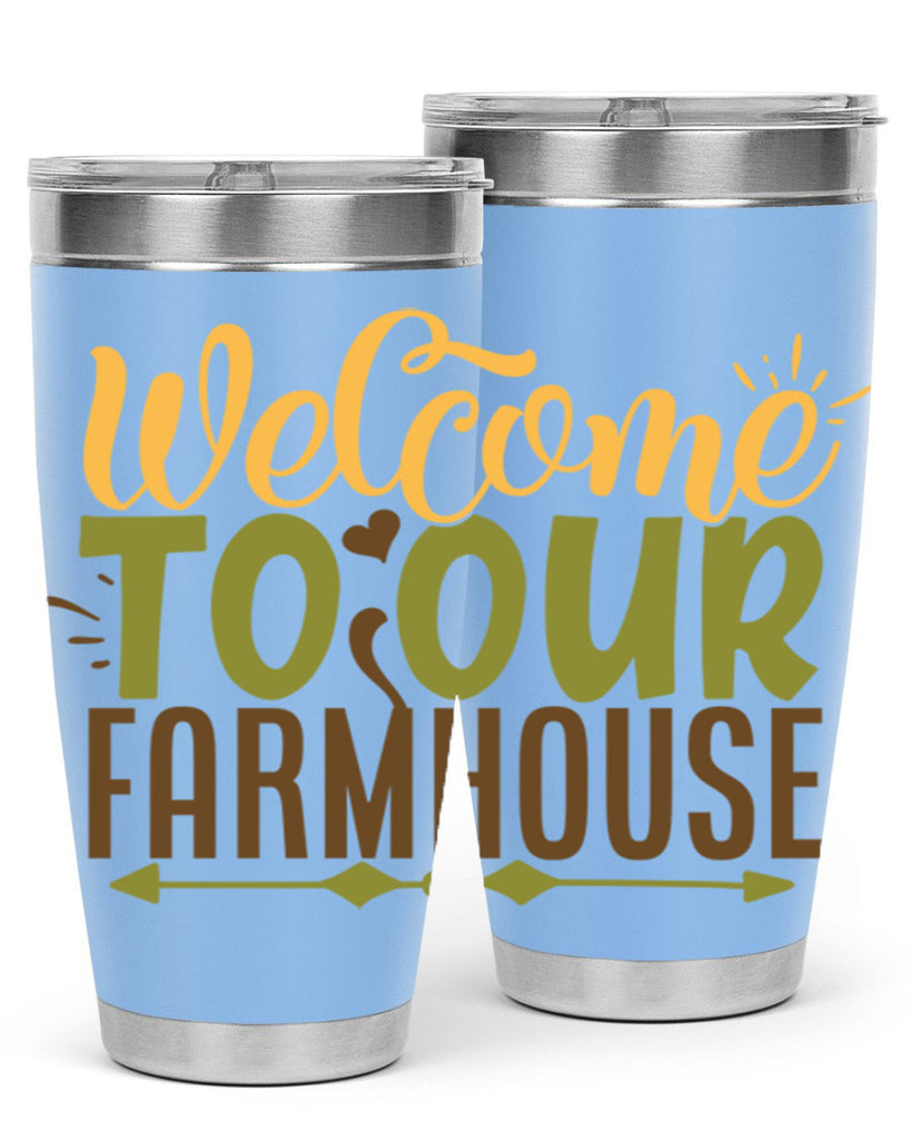 welcome to our farmhouse 2#- farming and gardening- Tumbler