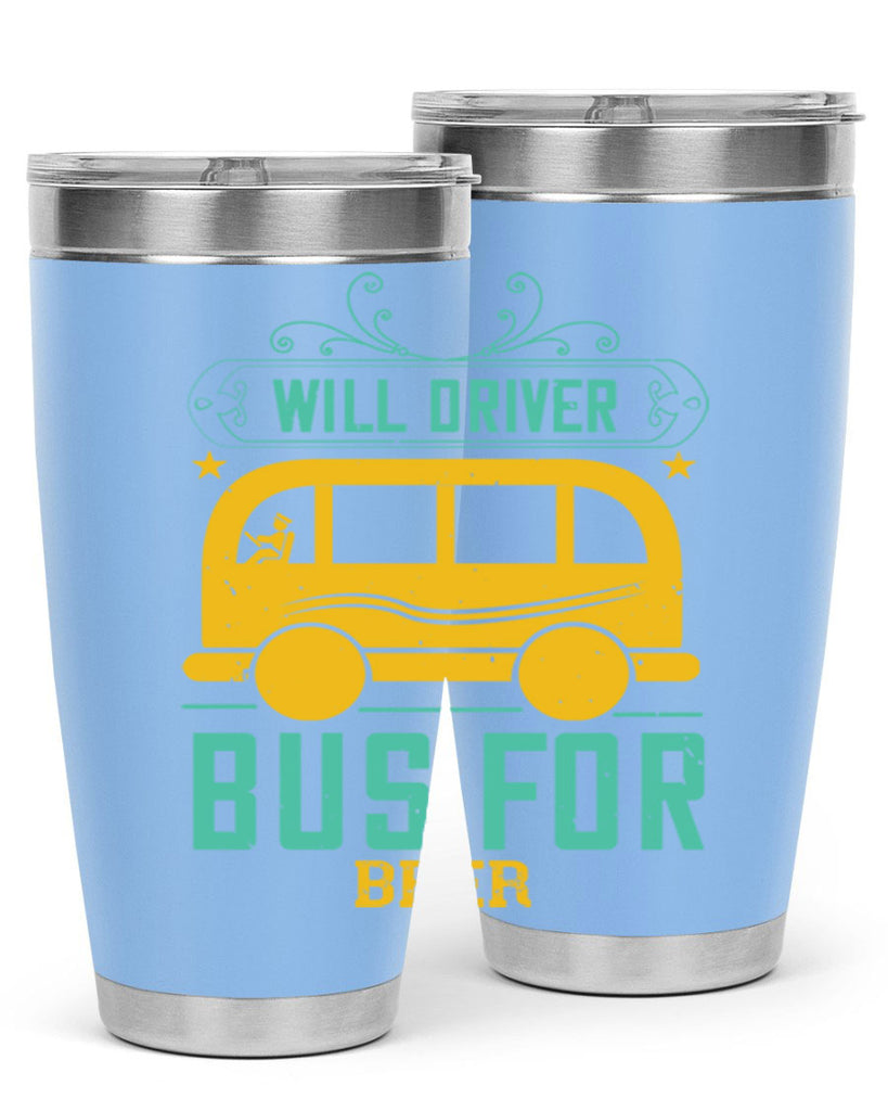 will driver bus for beer Style 6#- bus driver- tumbler