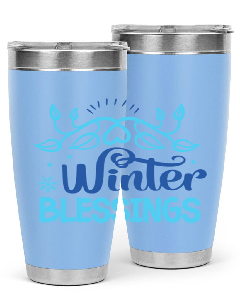 winter blessings 495#- winter- Tumbler