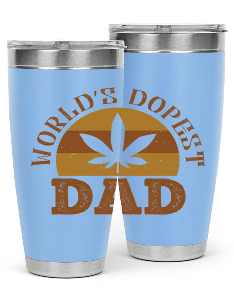 world’s dopest dad 137#- fathers day- Tumbler