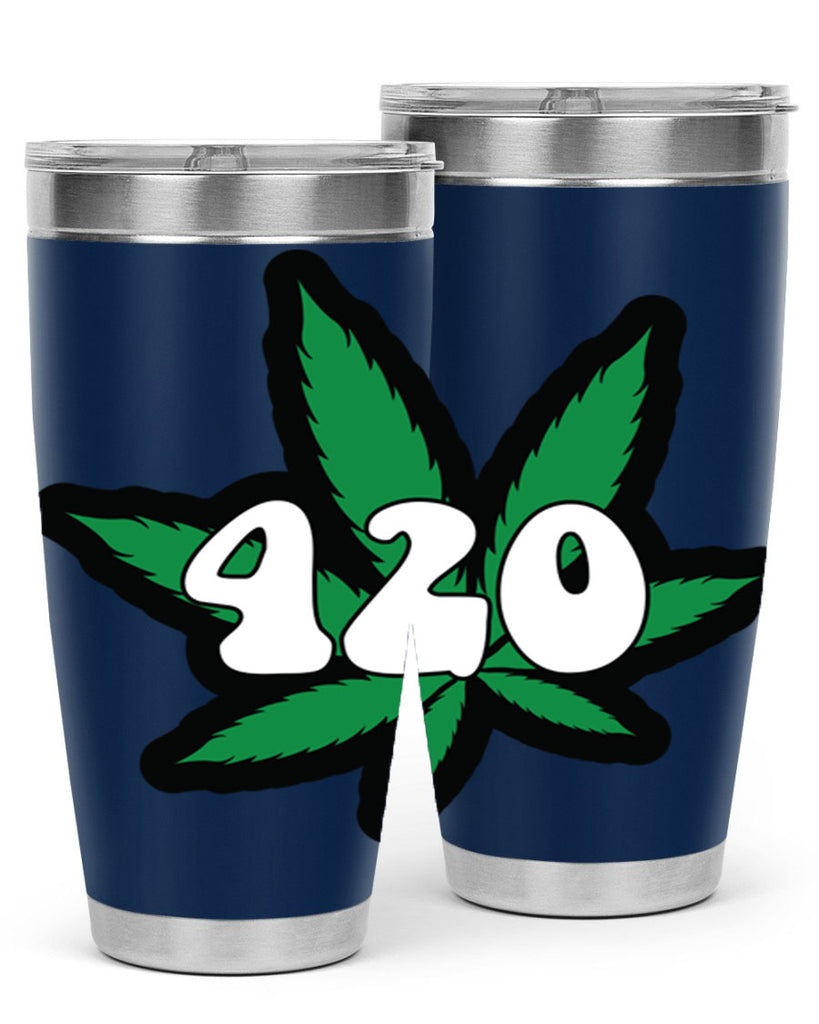 420 4#- marijuana- Tumbler