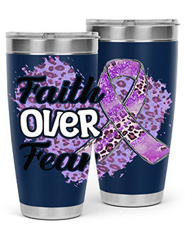 AlzheimerS Awareness Faith Over Fear 13#- alzheimers- Tumbler