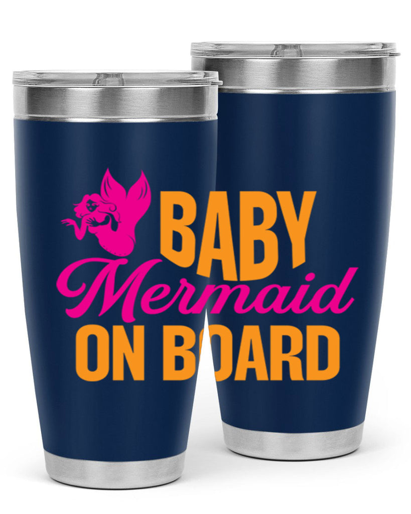 Baby Mermaid On Board 22#- mermaid- Tumbler