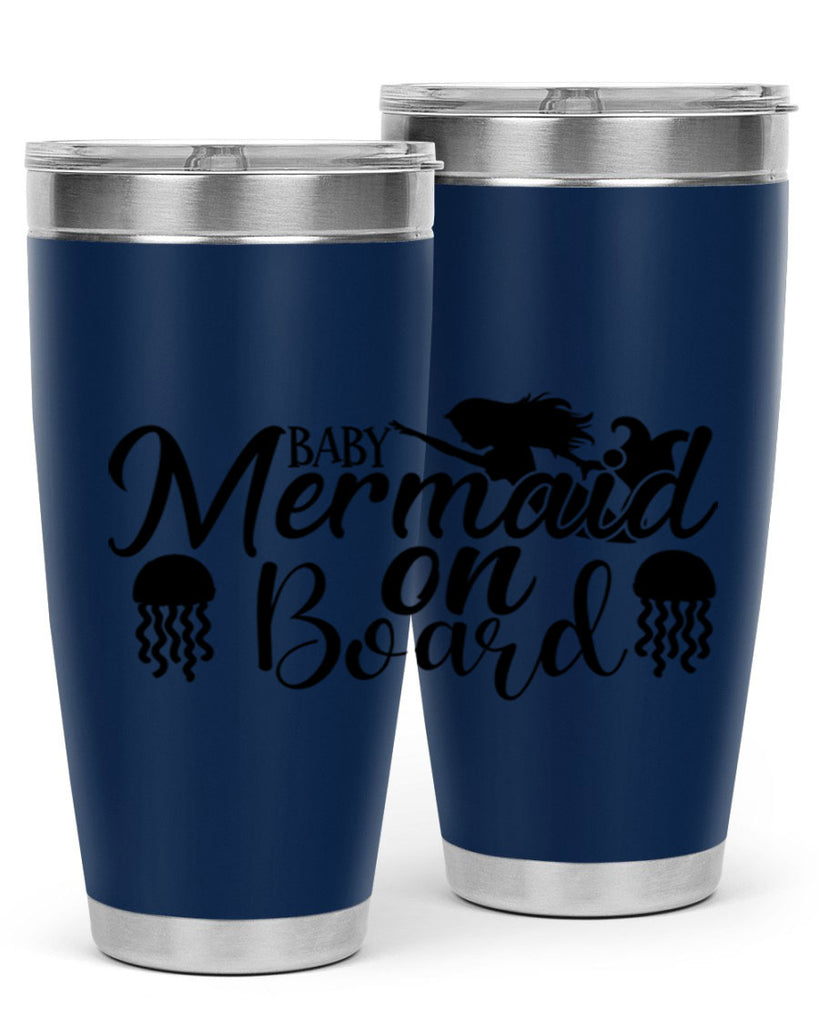 Baby Mermaid On Board 26#- mermaid- Tumbler