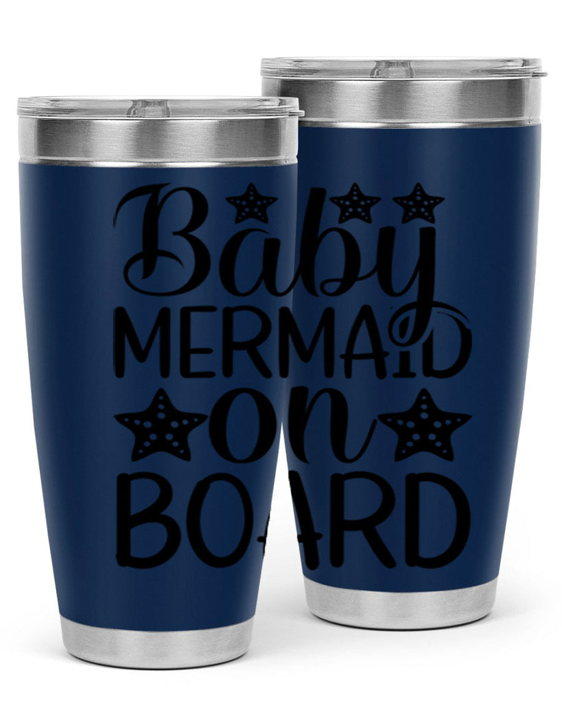 Baby Mermaid On Board 32#- mermaid- Tumbler