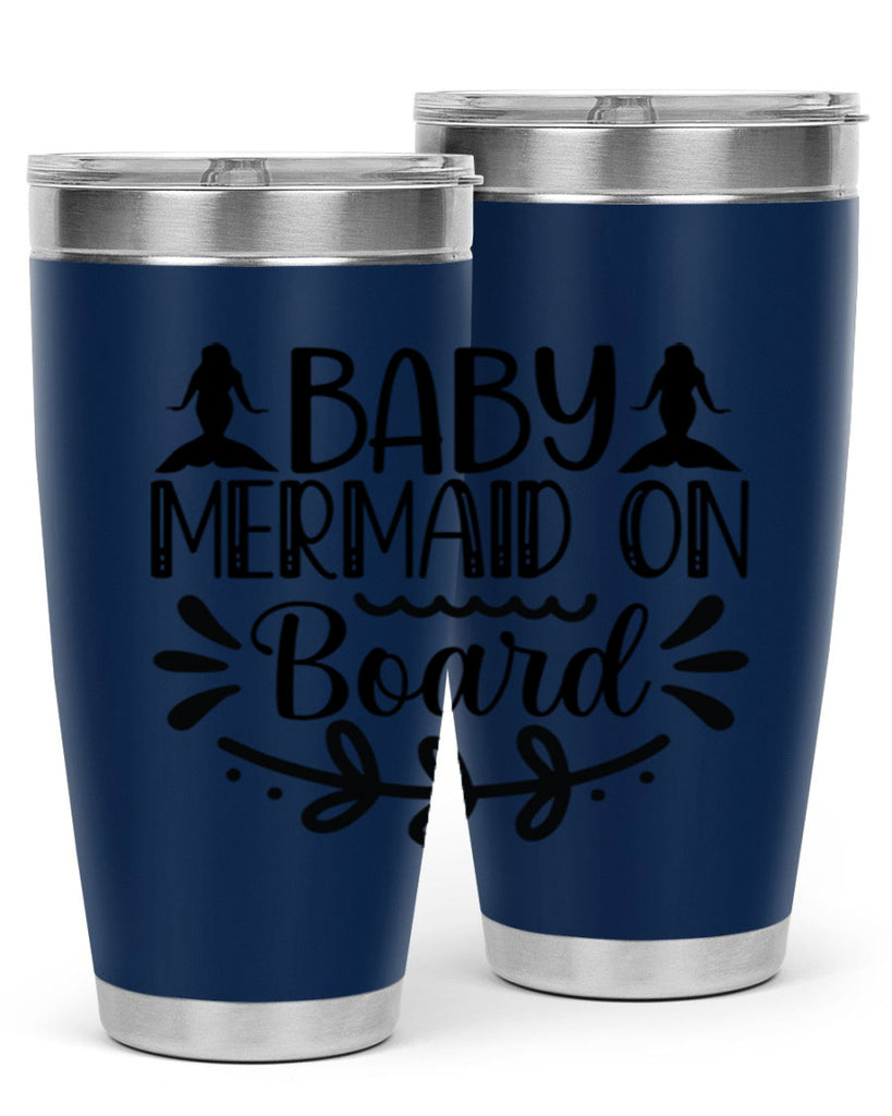 Baby mermaid on board 30#- mermaid- Tumbler