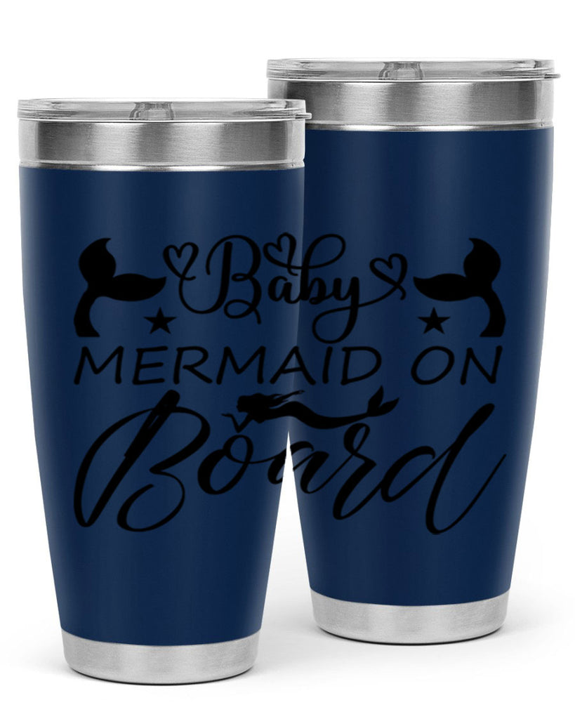 Baby mermaid on board 31#- mermaid- Tumbler