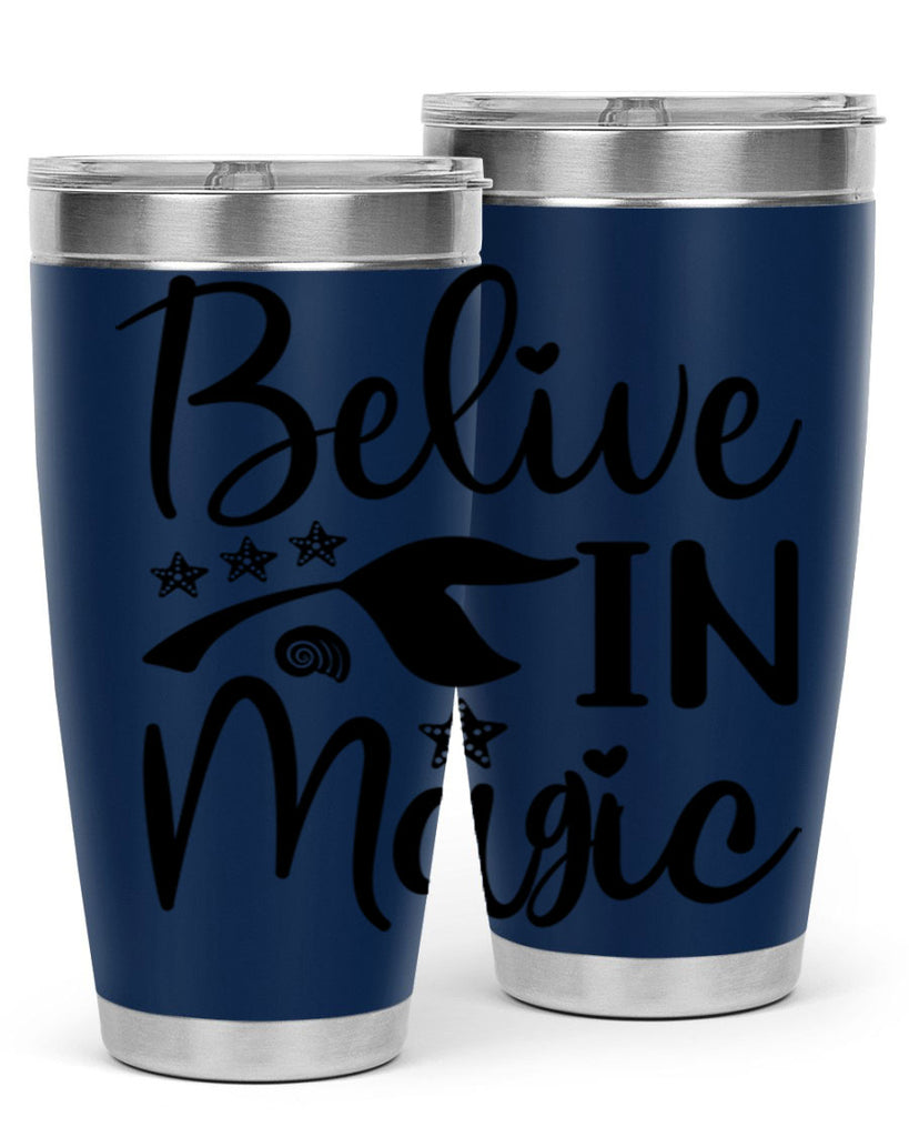 Belive in magic design 66#- mermaid- Tumbler