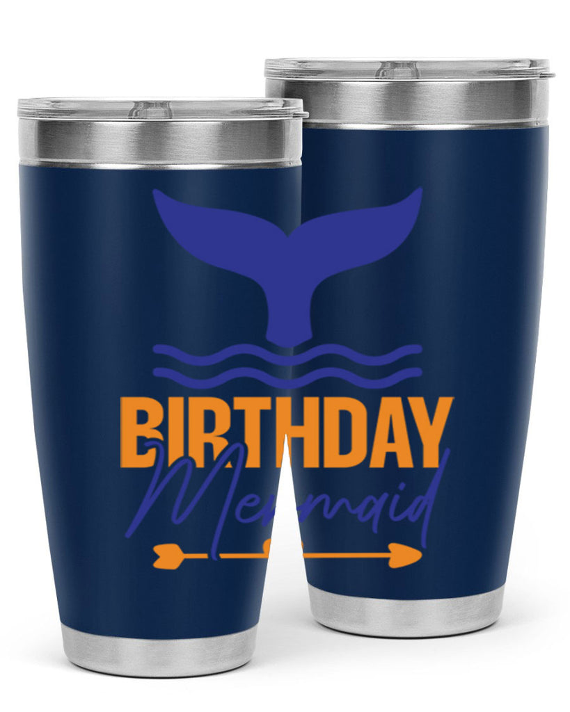 Birthday Mermaid 67#- mermaid- Tumbler