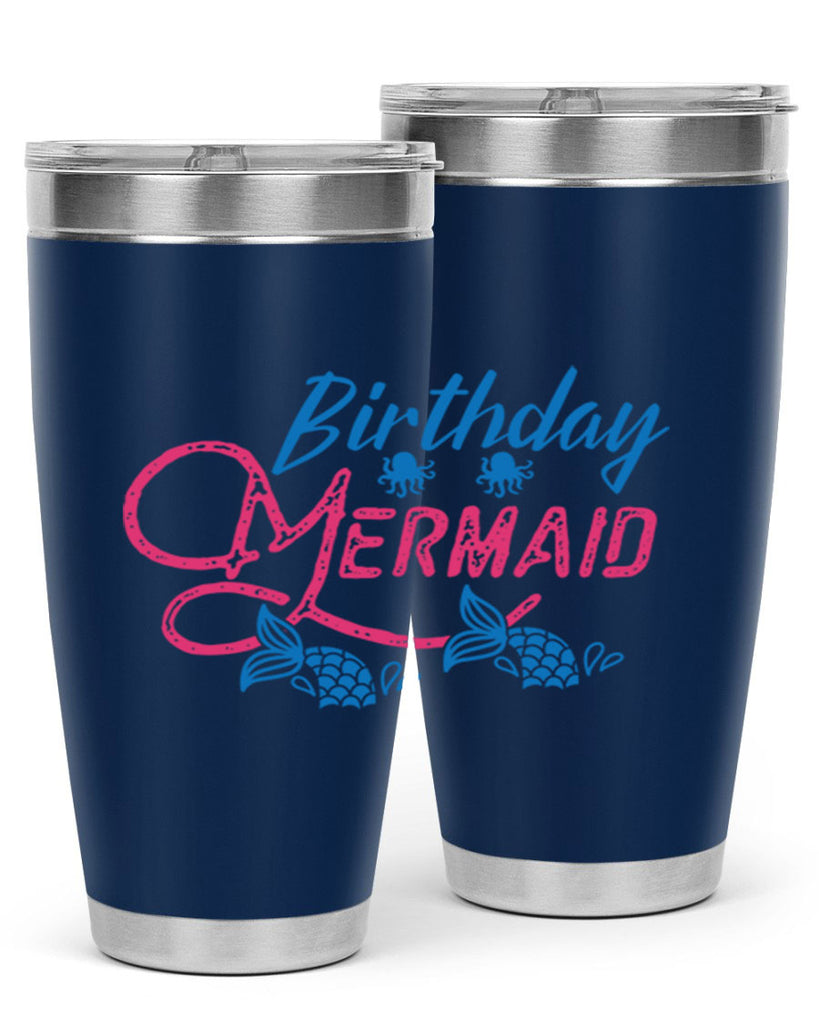 Birthday Mermaid 71#- mermaid- Tumbler