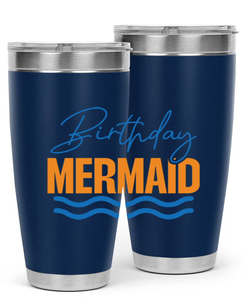 Birthday Mermaid 73#- mermaid- Tumbler