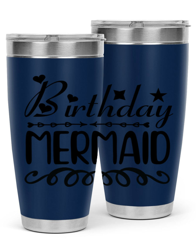 Birthday mermaid 75#- mermaid- Tumbler