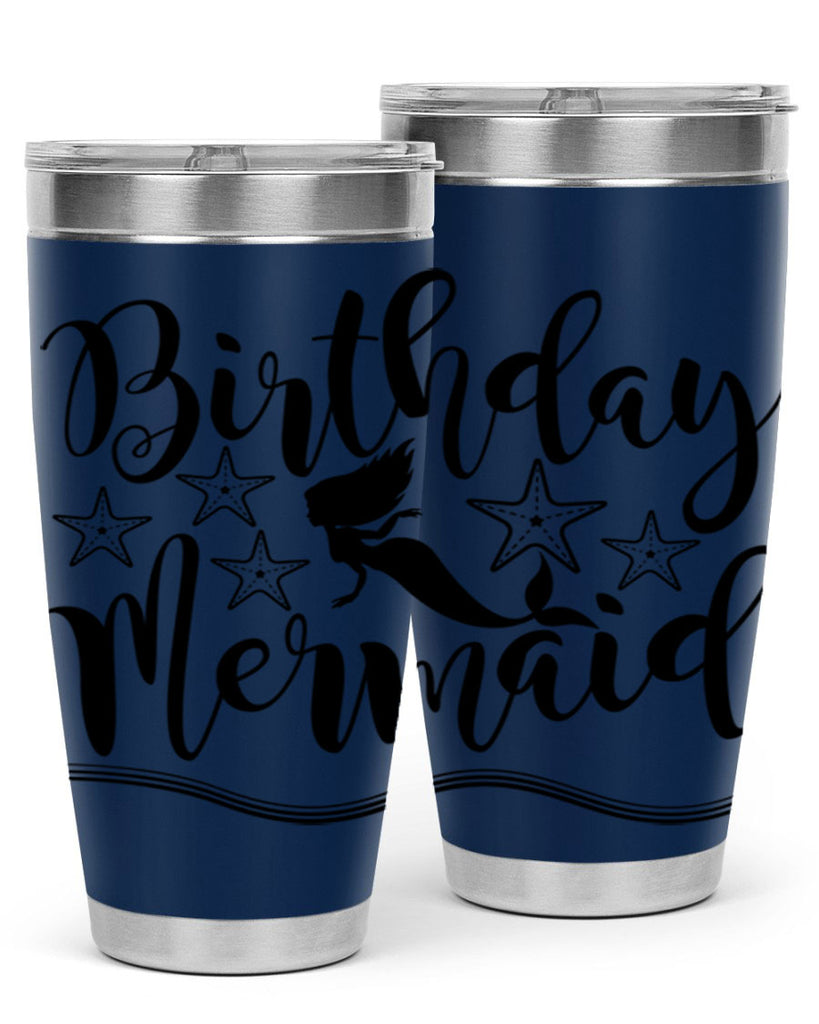 Birthday mermaid 77#- mermaid- Tumbler