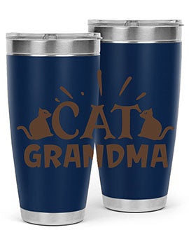 Cat Grandma Style 4#- cat- Tumbler