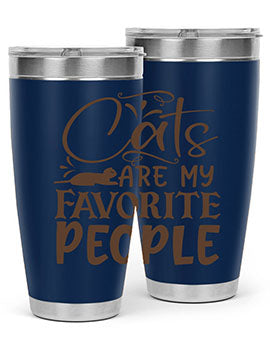 Cats Are My Favorite People Style 7#- cat- Tumbler